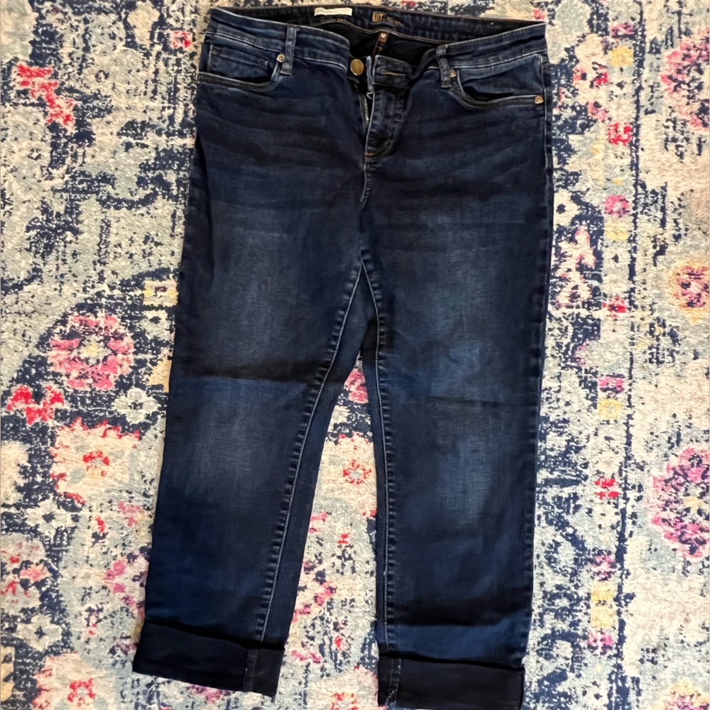 KUT from the Kloth Catherine Boyfriend. Indigo. Size 12.